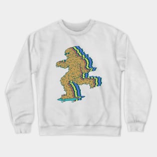 Skating Sassy Sasquatch Crewneck Sweatshirt